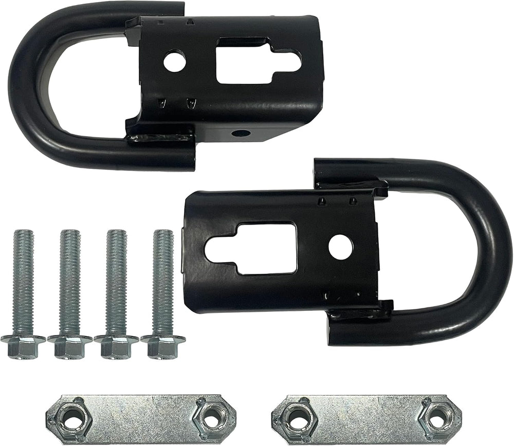 Front Tow Hooks Kit Heavy Duty D-Ring w/Hardware Left & Right FL3Z17A954C...