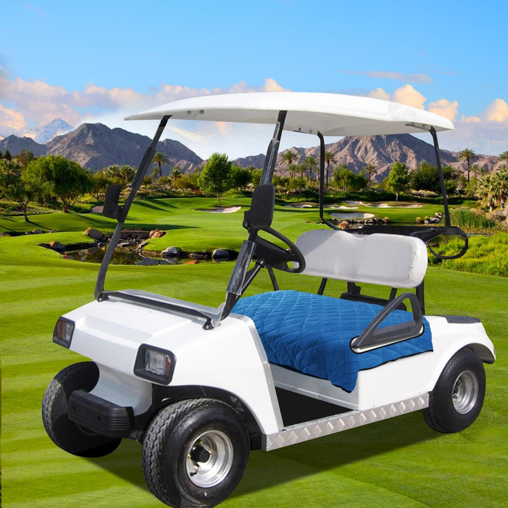 YOKYHOM Golf Cart Seat Covers, Thickened Short Plush Seat Towel Blanket with ...