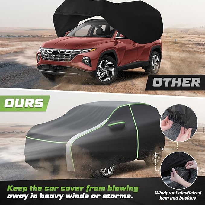 Mixsuper Liner Car Cover for Ford Escape 2000-2026, 7 Layers Waterproof Car