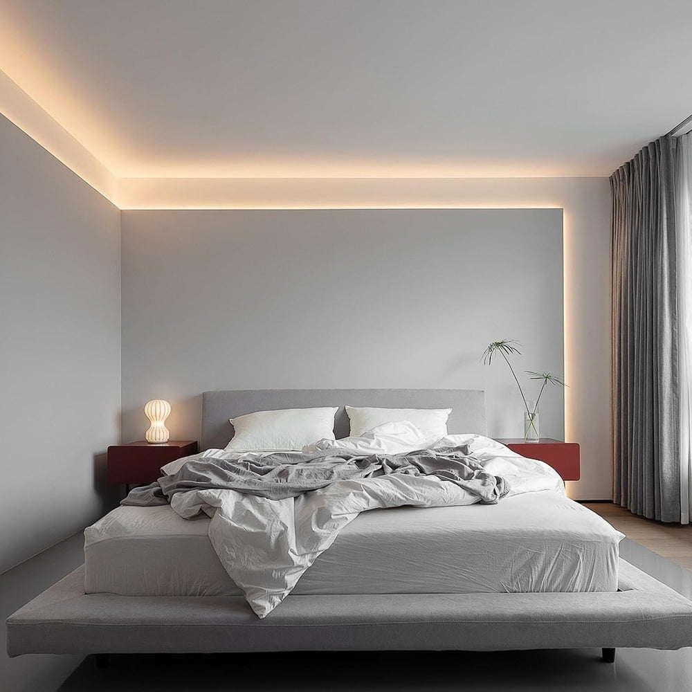 Plaster in LED Channel Drywall Strip Light Track with White Diffuser