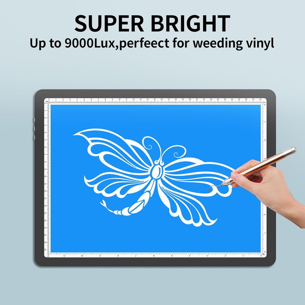 TOHETO Rechargeable A4 Light Pad with Carry Bag for Diamond Painting, Ultra B...