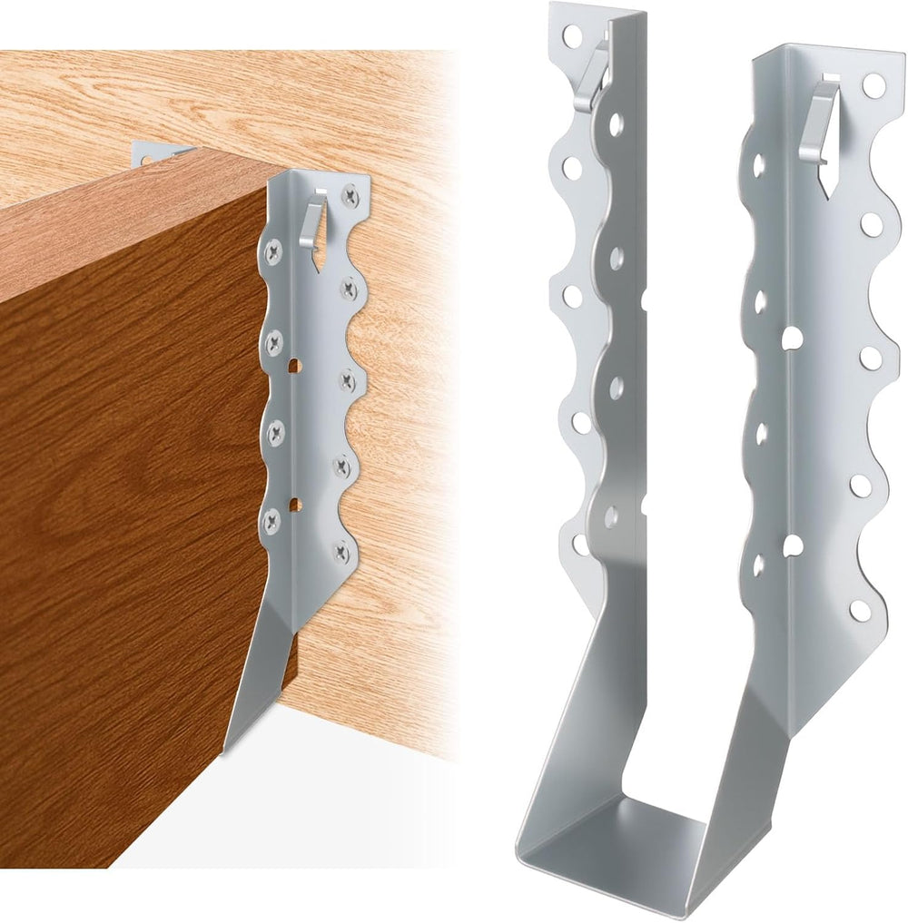 50 Pcs 2x8 Joist Hangers, 20 Gauge Heavy Duty Face Mount Rafter Brackets for ...
