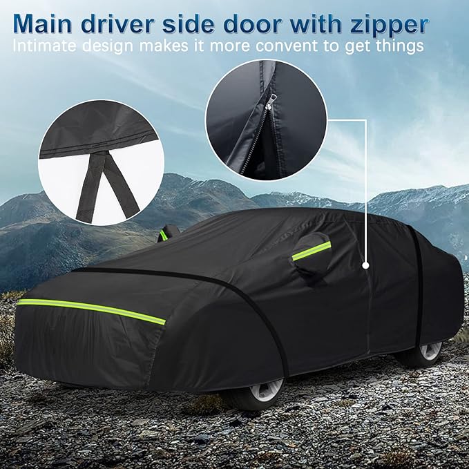 for Mercedes Benz S Car Cover Waterproof All Weather Heavy Duty Protection
