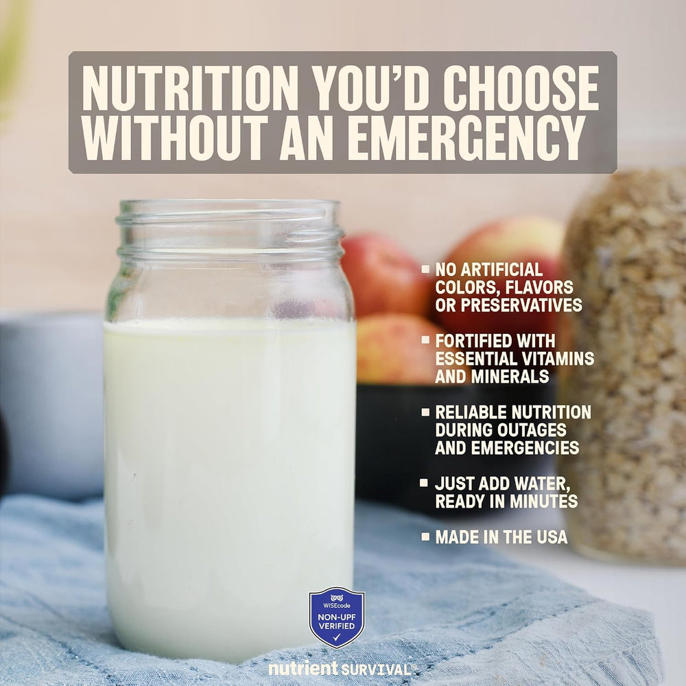 Nutrient Survival Vitamin Powdered Milk, Freeze Dried Prepper Supplies & ...