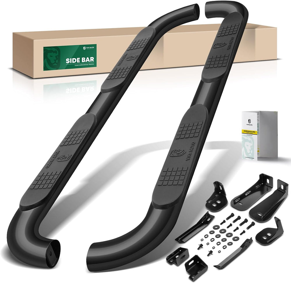 YHTAUTO 4 Inch Running Boards Side Steps Fit Chevy Silverado & GMC Sierra...