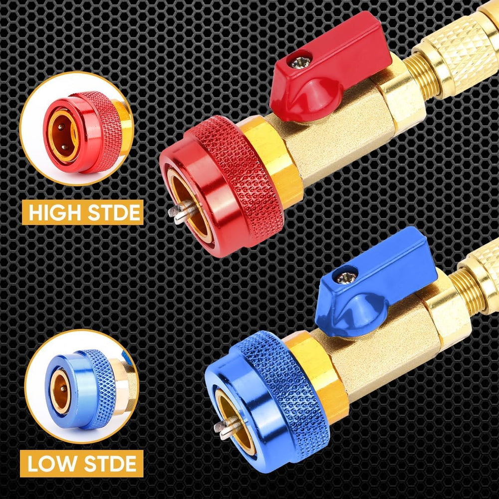 Automotive R134a R1234yf R22 Valve Core Remover Installer Tool Set - Auto Air...
