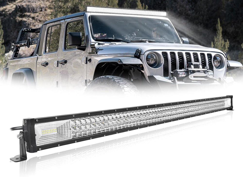 SKYWORLD Led Light Bar 50 inch Straight 648W Spot Flood Combo Off-Road Lights...