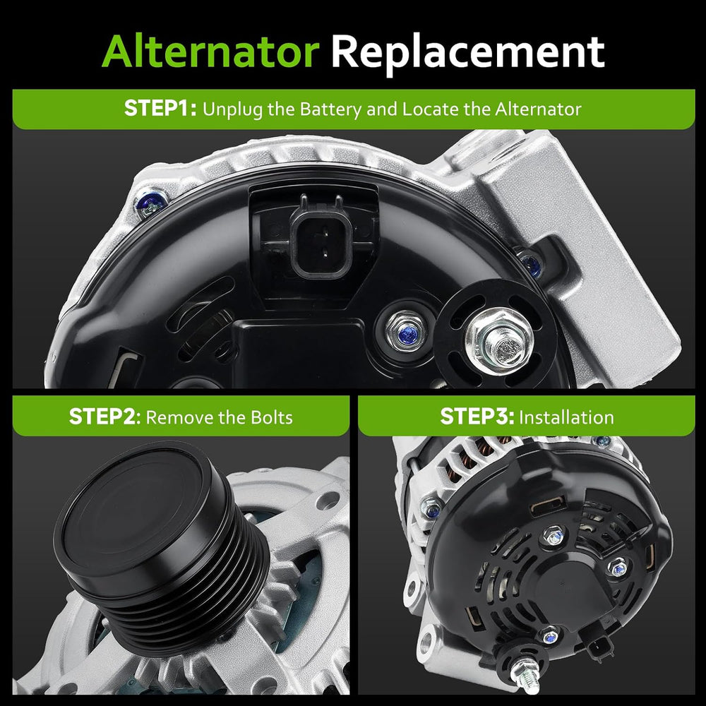 11570 New Alternator Replacement for V6 3.6 L Dodge Grand Caravan 11-20, Jour...