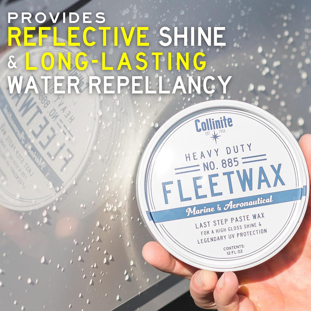 Collinite 885 Fleetwax-Marine & RV Heavy Duty Carnauba+Polymer Wax Sealan...