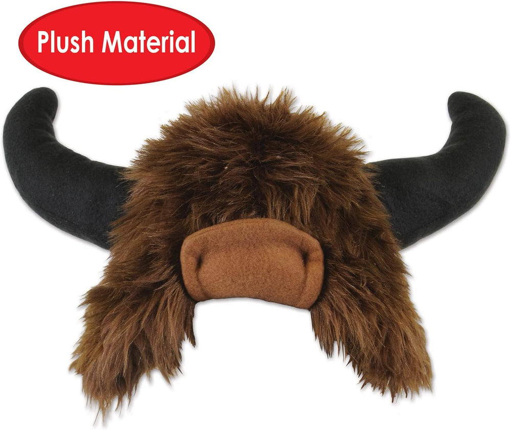 Beistle Unisex Plush Buffalo Hats, 2 Pieces – Farm-Themed Caps, Animal Party ...