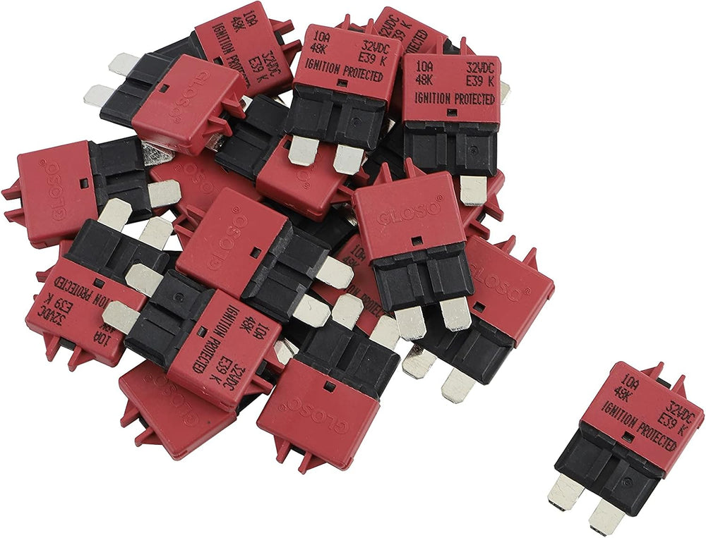 GLOSO Circuit Breakers E39 Manual Reset Low Profile ATC/ATO (25 Pack)