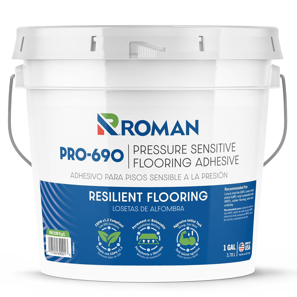 ROMAN PRO-690 Pressure Sensitive Flooring Adhesive โ 1-Gallon