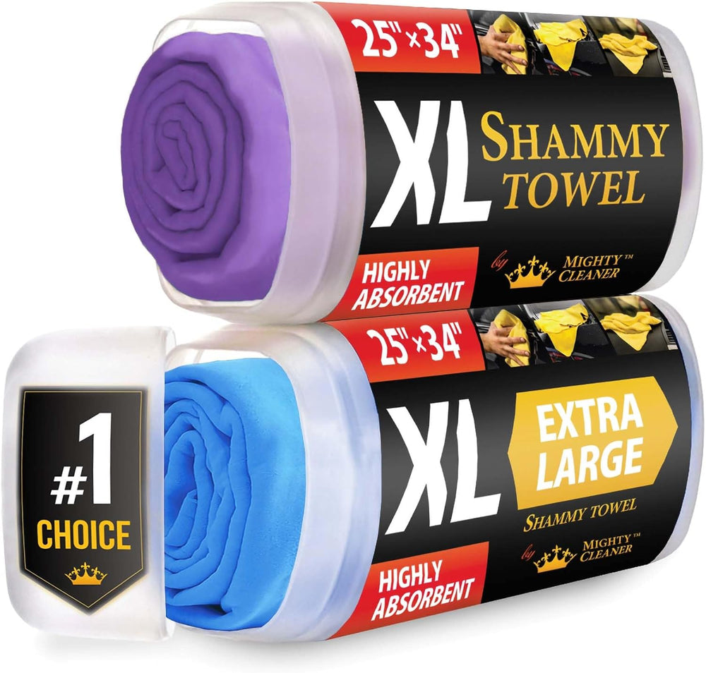 Premium XL Shammy Towel for Car (2pk)