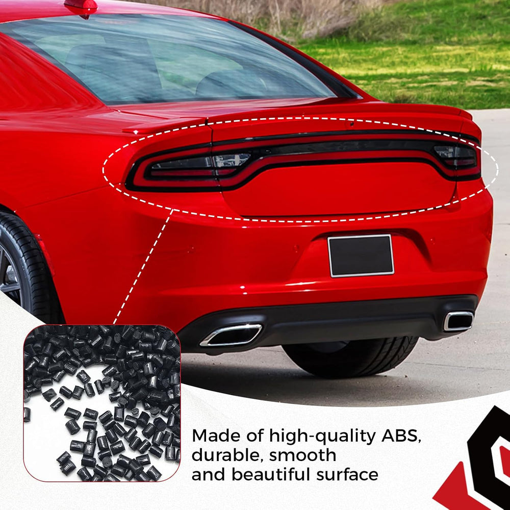 Taillight Protector Covers Compatible with Dodge Charger 2015-2024, ABS Smoke...