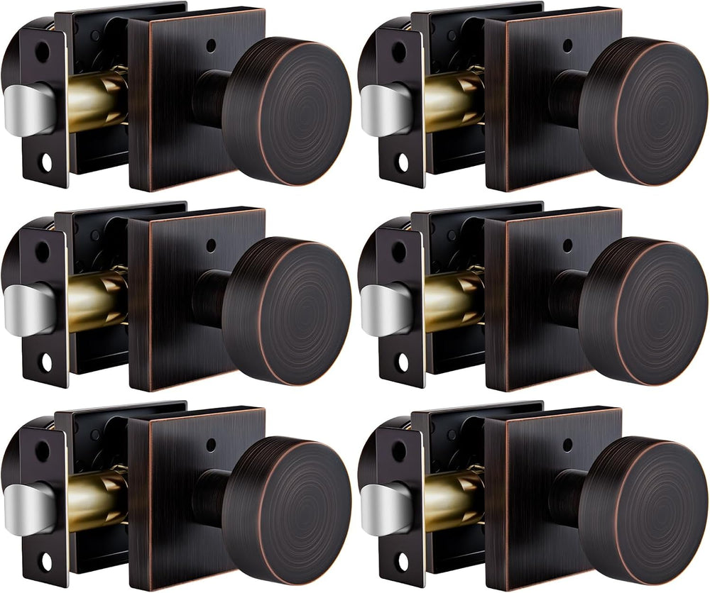 Goldenwarm Oil Rubbed Bronze Door Knobs Interior Privacy Door Knobs 6 Pack