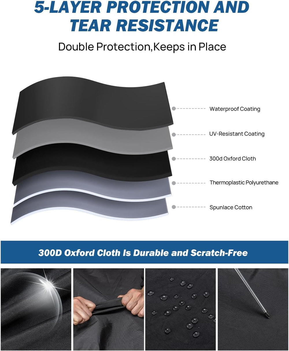 JOYTUTUS Wrangler Cab Cover Waterproof 4 Door for Wrangler JK JL 4 Doors 2007...