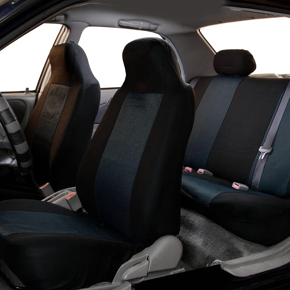 FH Group 3D Air Mesh Car Seat Covers Full Set – Universal Fit Automotive Seat...