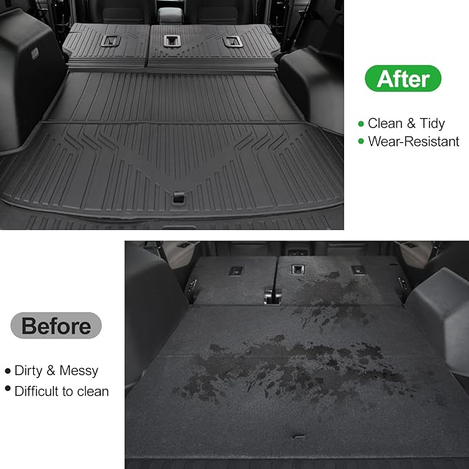Cargo Liners & Backrest Mat for 2025 2026 Chevy Equinox Fuel/2025 GMC Ter...