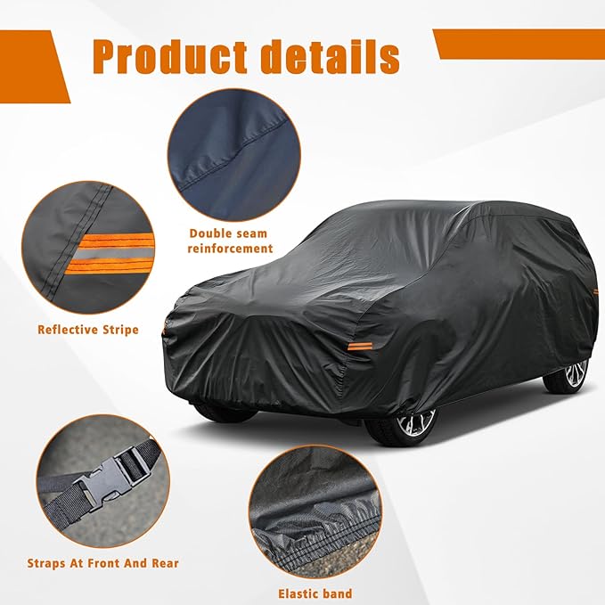 Kayme 7 Layers SUV Car Cover Custom Fit