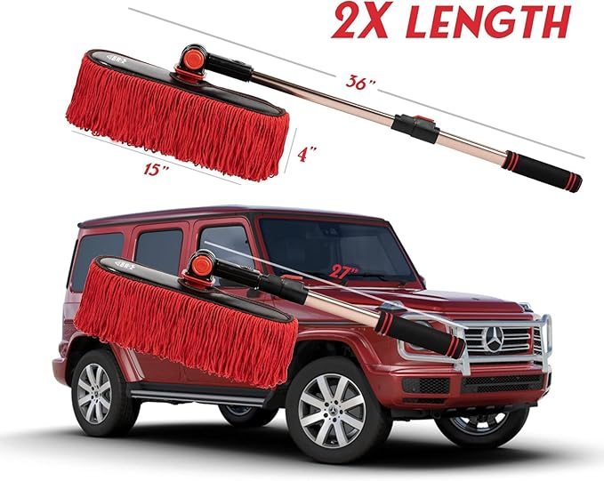 Car Duster Exterior Scratch Free, Soft Car Brush Kit