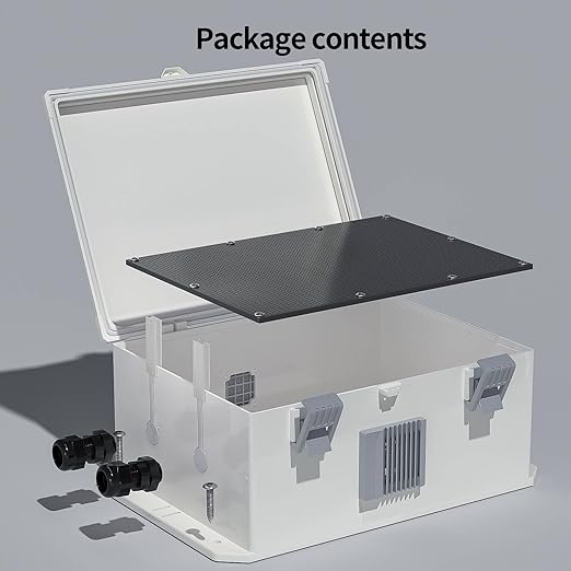 Outdoor Electrical Junction Box, ABS Water Resistant Enclosure