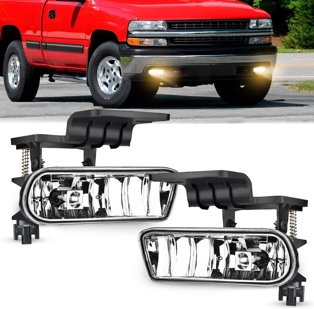 Nilight Fog Light Assembly Compatible with 2000-2006 Chevy Suburban Tahoe