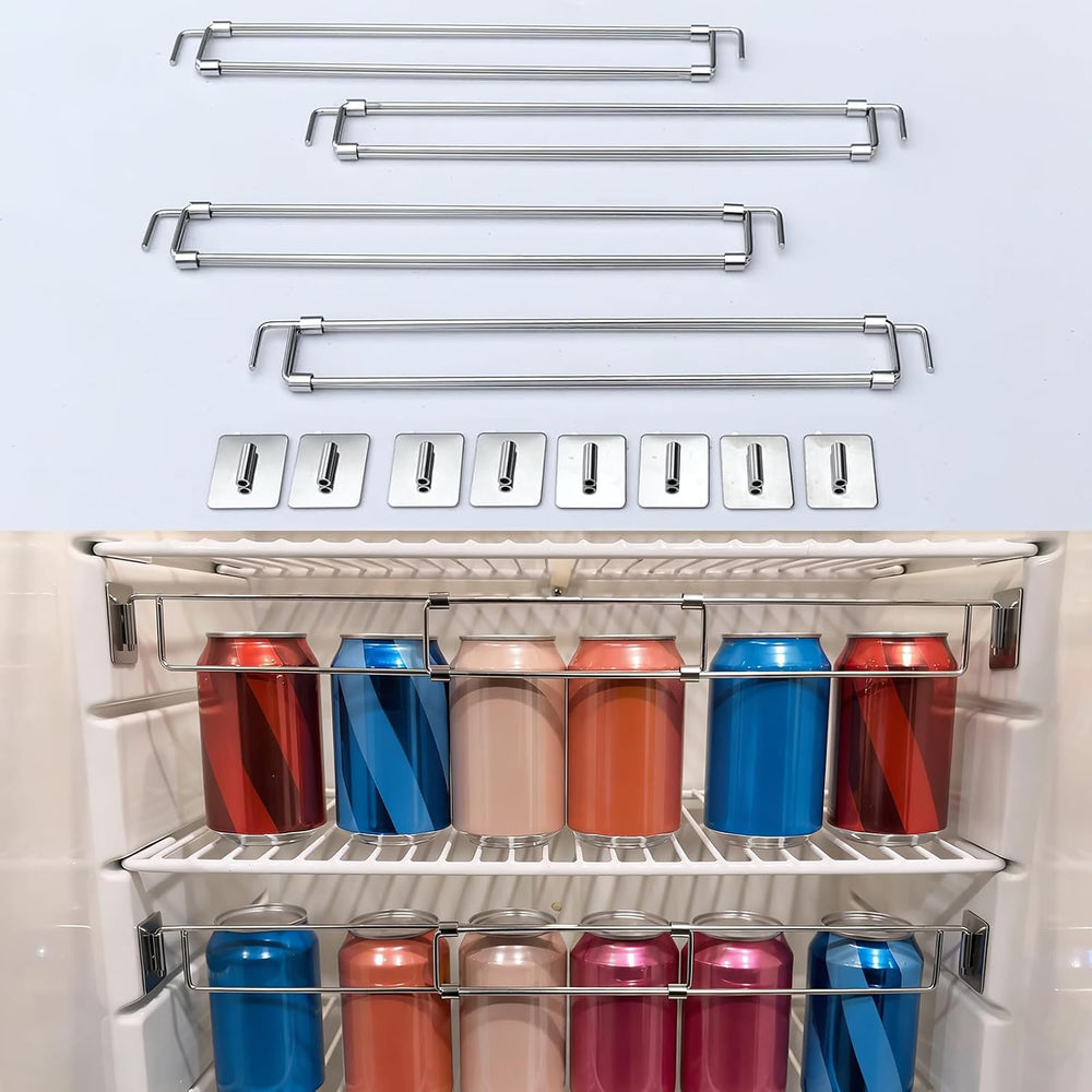 RV Fridge Bars, Adjustable Refrigerator Organizer Camper Cabinets Storage