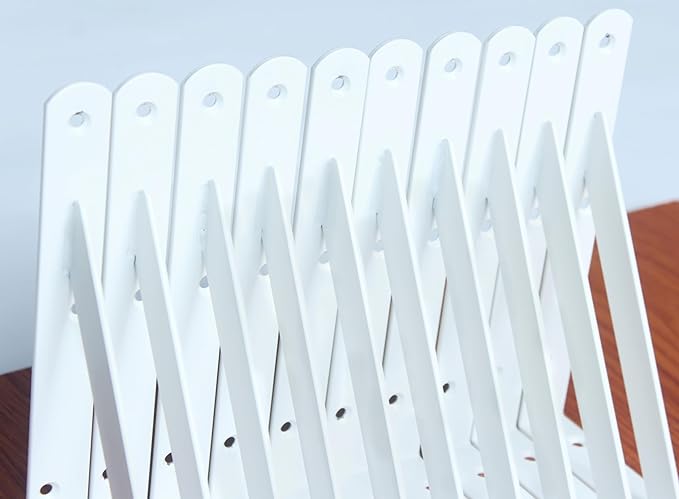 16 Pack L8 x H 6" White Heavy Duty Shelf Brackets