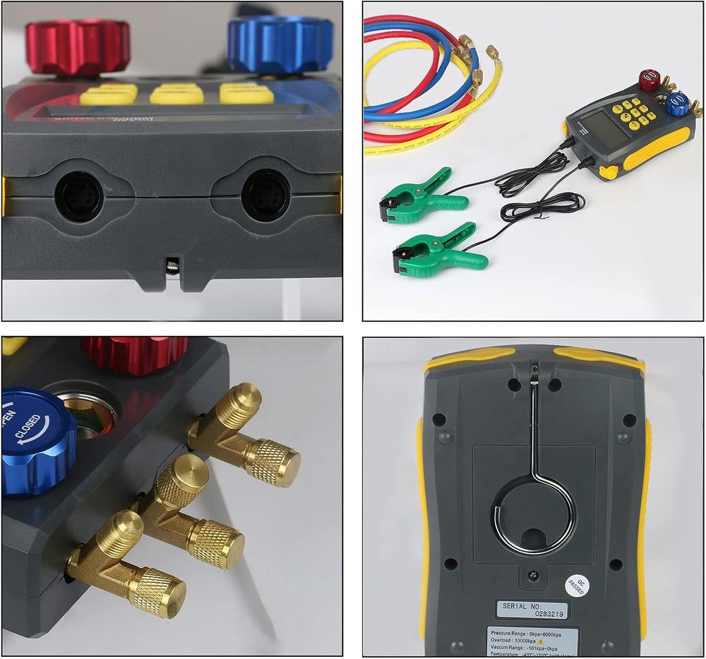 Digital HVAC Manifold Gauge Set R134a R410a R32 R1234