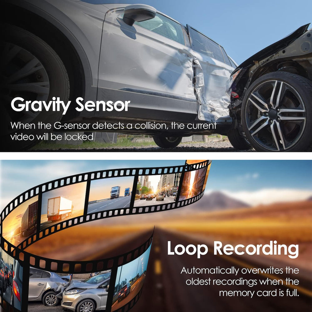 RexingUSA V1 Basic 1080p Dash Cam FHD DVR Car Driving Recorder with 2.4” LCD ...