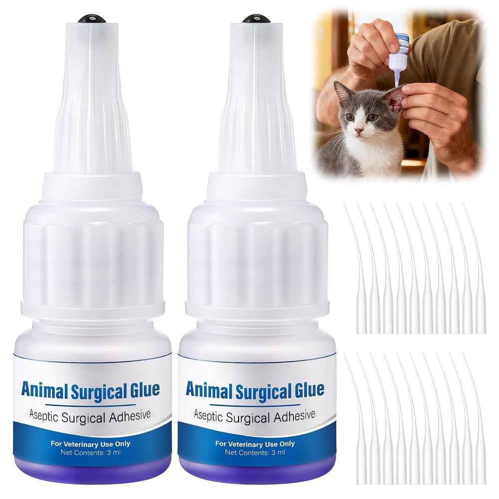 Veterinary Surgical Skin Glue, Strong Surgical Adhesive with 10 Precise Appli...