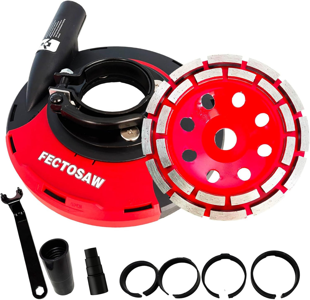 Dust Shroud for Angle Grinder with Diamond Grinding Cup Wheel, 4.5โ5 Inch &am...