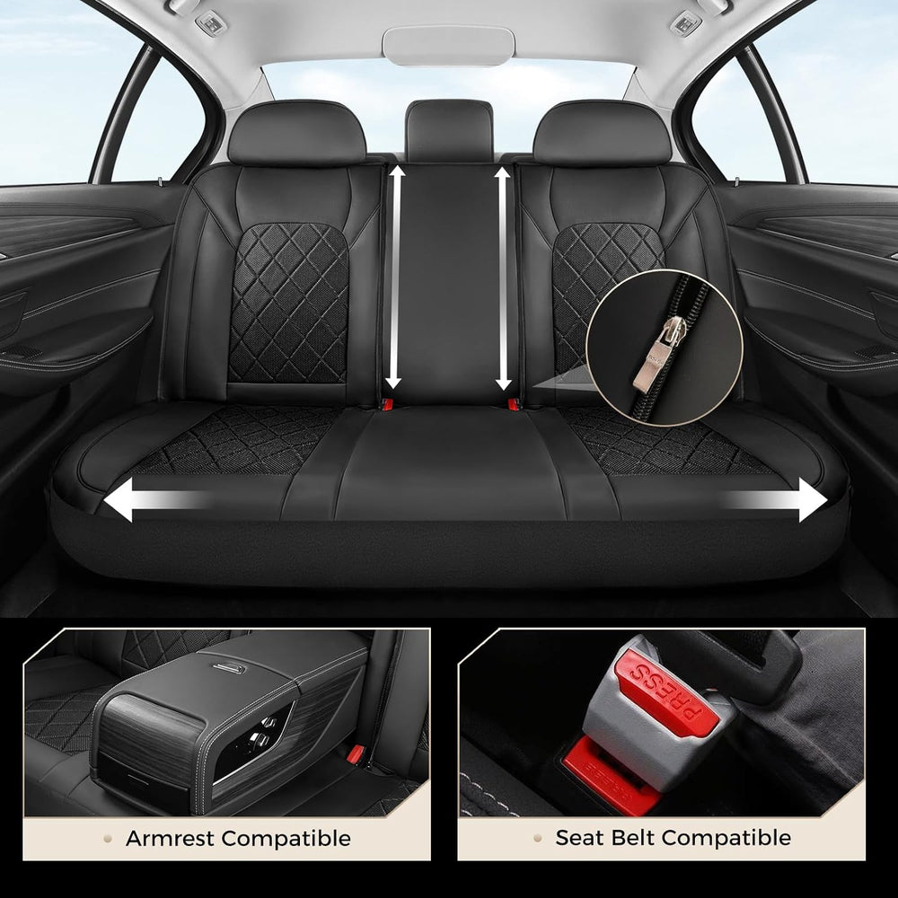 Coverado Car Seat Covers, Seat Covers Full Set, 5 Seats Automotive Seat Cover...