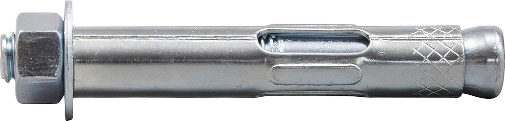 Hillman Sleeve Anchors, 1/2in x 3in, 25 Pack, Zinc