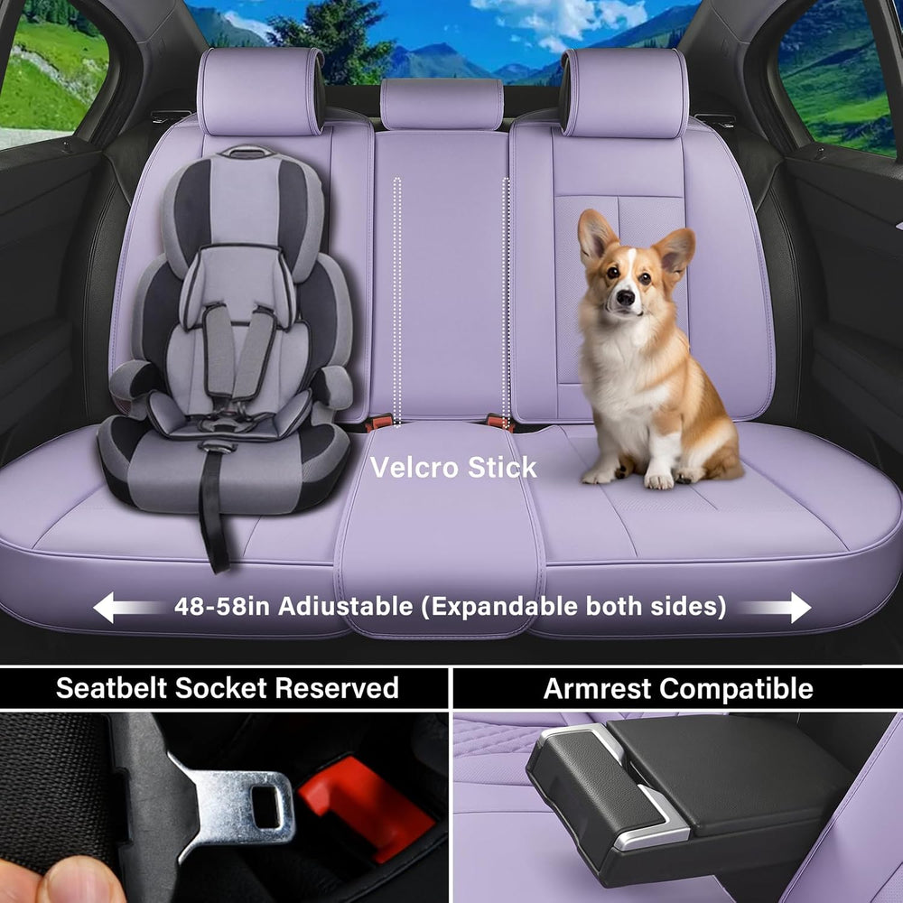 Coverado Car Seat Covers Full Set, Seat Covers for Cars, Car Seat Covers Fron...