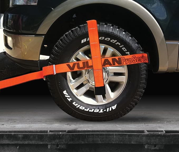 VULCAN Car Tie Down with Snap Hook (4 Pack)