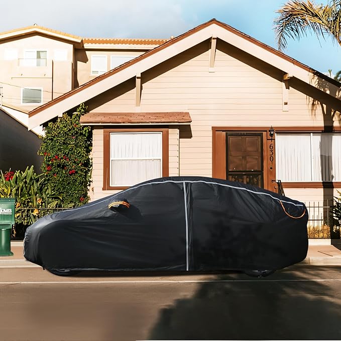 Car Cover Waterproof All Weather, 6 Layers Car Covers