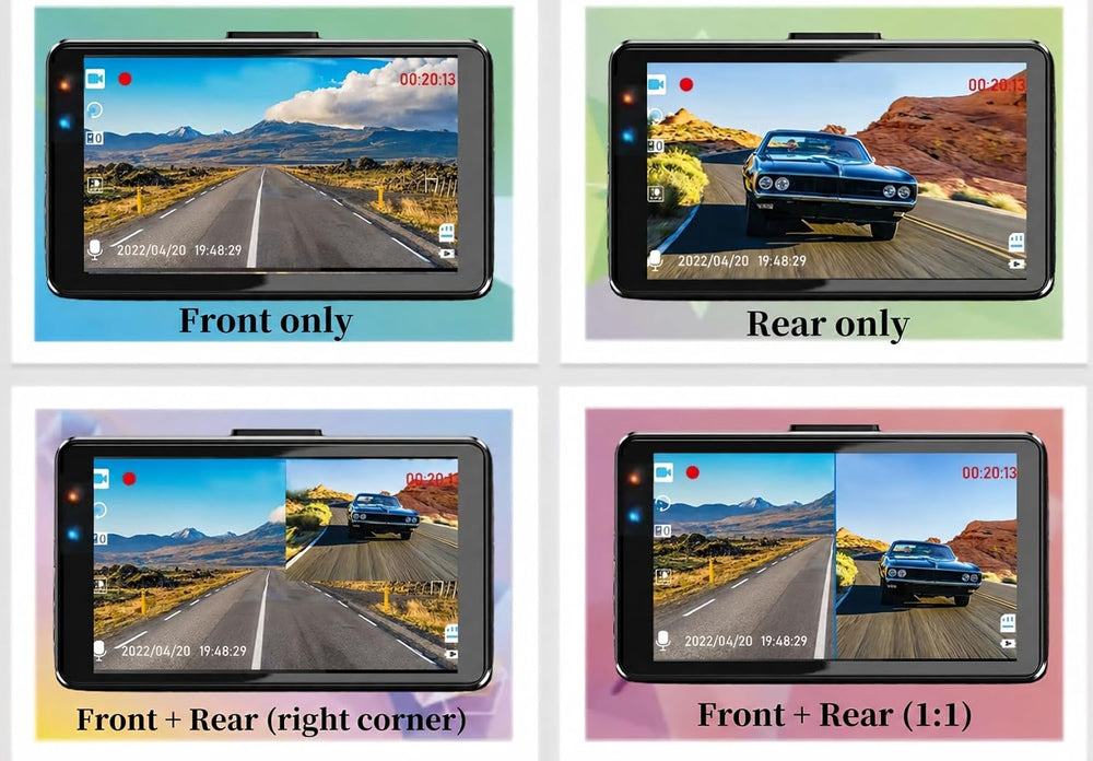 Dash Cam Front and Rear, 1080P Dash Camera for Cars with 32G Card