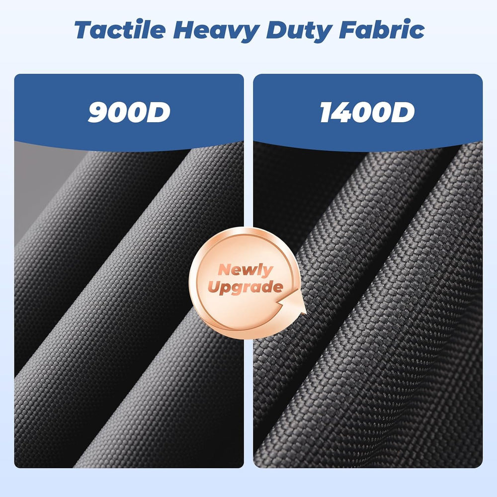 Pontoon Boat Cover, 1400D Reinforced, Motor Cover, 21-24ft, Black