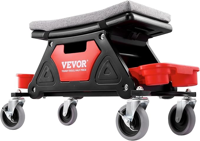 VEVOR Mechanic Stool 300 LBS Capacity Garage Stool Gift
