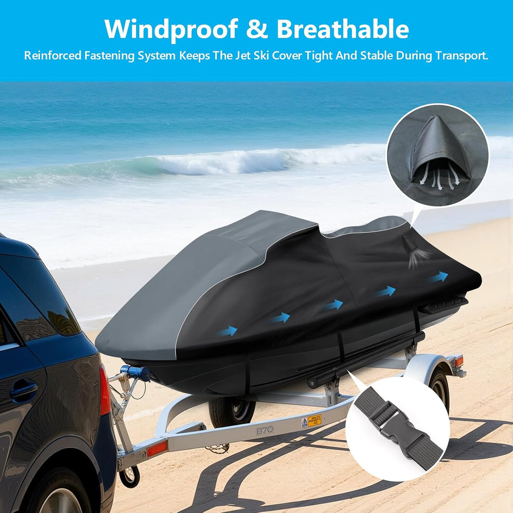 Waterproof Jet Ski Cover for Yamaha VX Cruiser/VX Cruiser HO 2021-2024, 600D ...