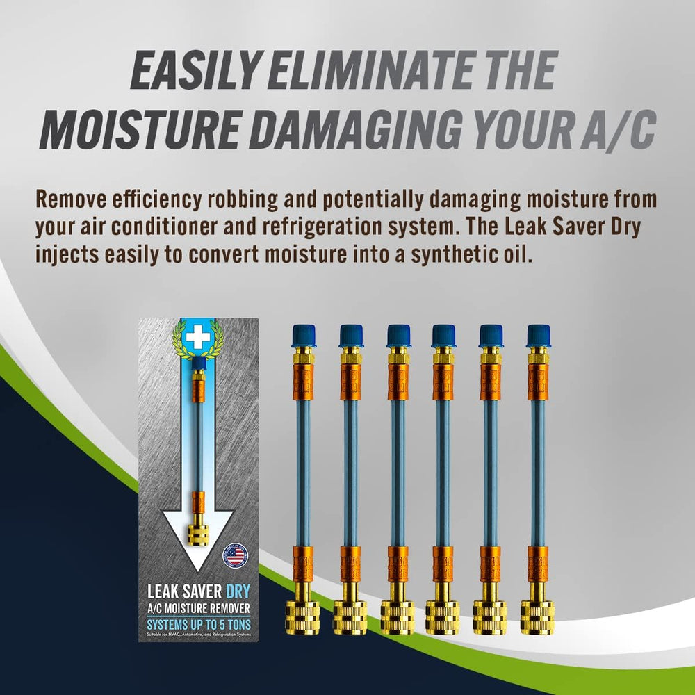Leak Saver Direct Inject Dry A/C Moisture Remover (No Leak Sealant, Moisture ...