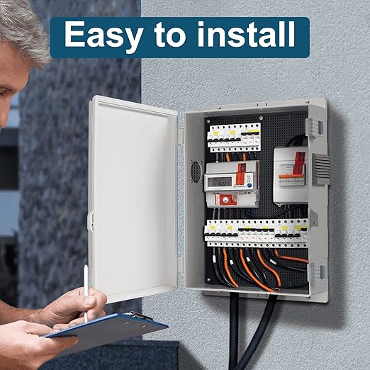 Outdoor Electrical Junction Box, ABS Water Resistant Enclosure
