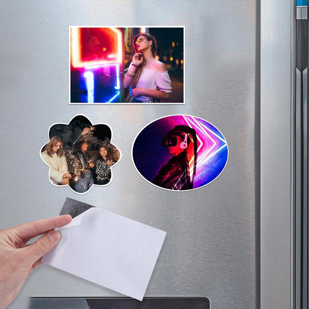 Magnetic Adhesive Sheets,8" x 10" 50 Pack Flexible Magnets for Craft