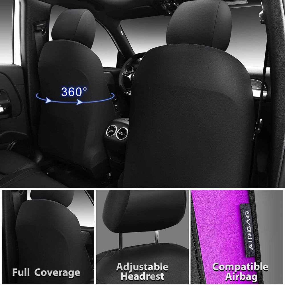CAR PASS Memory Foam Car Seat Covers,Air Cool Mesh Thick Seat Covers Front Se...