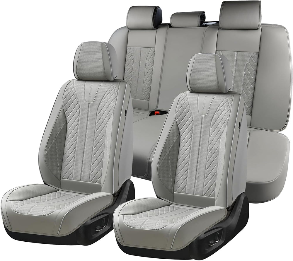 Car Seat Covers Full Set Leather Seat Cover for Cars Full Coverage Seat Cover...