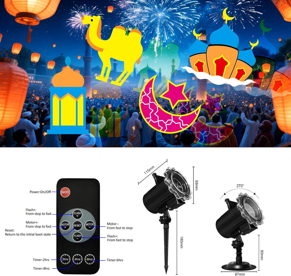 Halloween Christmas Projector Lights Outdoor, Holiday Decorations