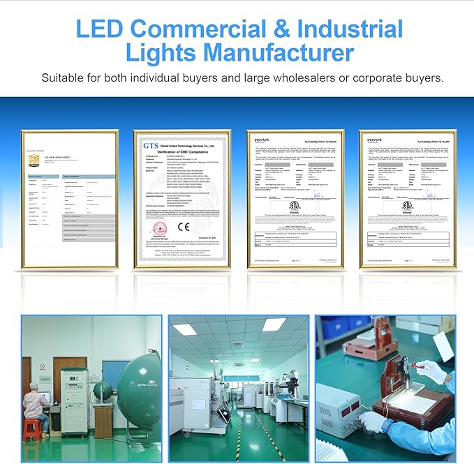 500W LED High Bay Light 72, 500LM DLC ETL Listed Industrial Grade UFO Light