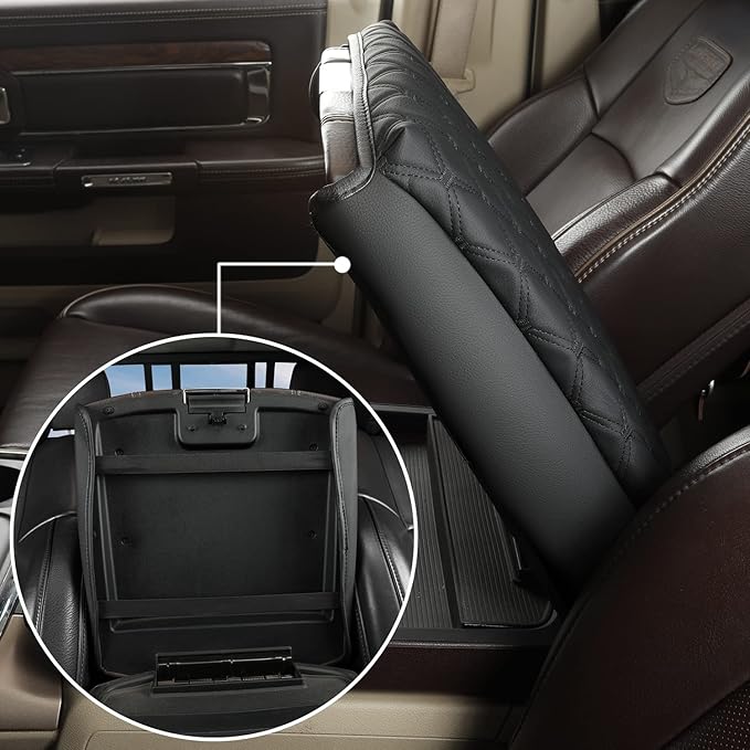 GIANT PANDA Center Console Cover Armrest Cover Cushion Fits Dodge RAM 1500 2500