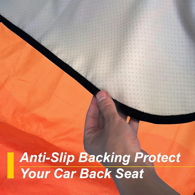 Back Seat Cover for Car Trucks Van SUV, Waterproof Rear Bench Towel Seat Covers